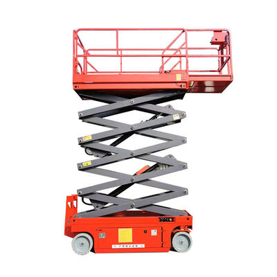 Lift Gunting Seluler Listrik Platform Pengangkat Hidraulik Self Propelled