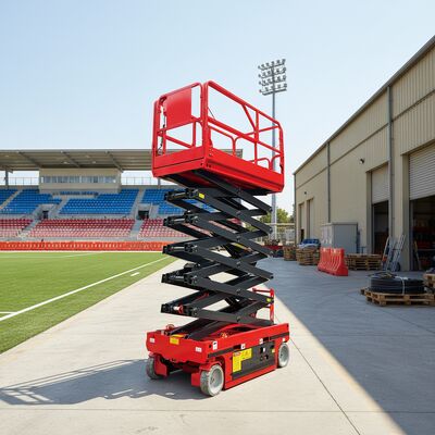 Full Electric Hydraulic Scissor Lift Platform Pengangkat Bergerak Sendiri