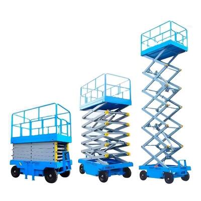 Tinggi maksimum 14m Lift Gunting Listrik Mobil Platform Lift Hidraulik Self-Propelled