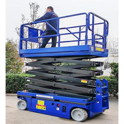 Platform Pengangkat Gunting Seluler 4 - 14m Lift Gunting Listrik