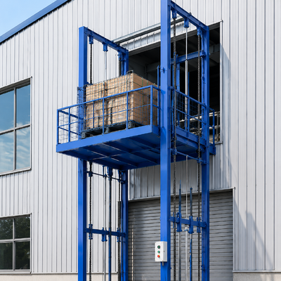 Lift Barang Industri yang Terpasang di Dinding Lift Kargo Hidraulik Rumah