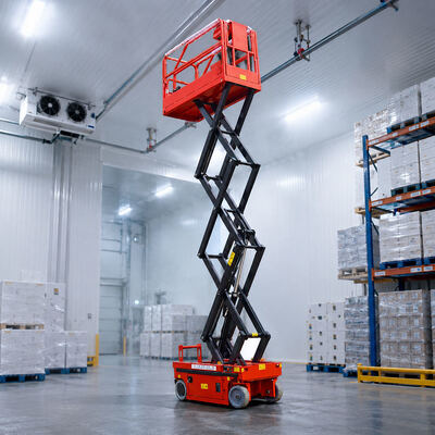Platform Scissor Lift 4m 6m Kecil Mobile Scissor Lifter Untuk Gudang
