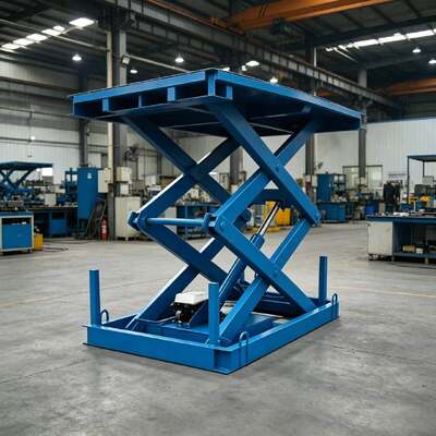 2 Ton Tabel Angkat Gunting Hidraulik Platform Angkat Tetap