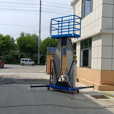 Lift Tiang Ganda Lipat Paduan Aluminium Hidrolik Elektrik