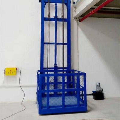 Lift Kargo Hidraulik Listrik Terpasang di Dinding Vertikal Untuk Gudang